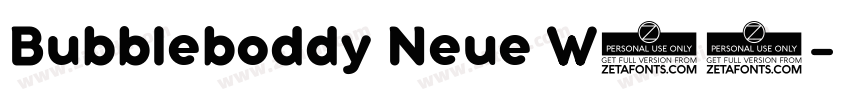 Bubbleboddy Neue W05字体转换